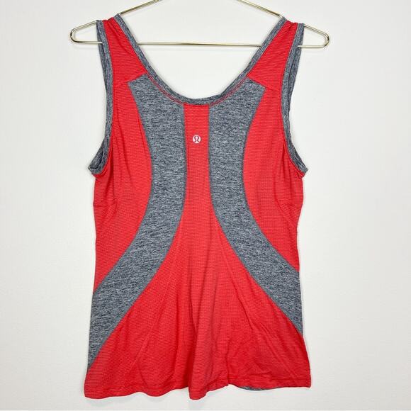 Lululemon Run:‎ Recharge Tank Coral Gray Size 4 - Picture 5 of 6